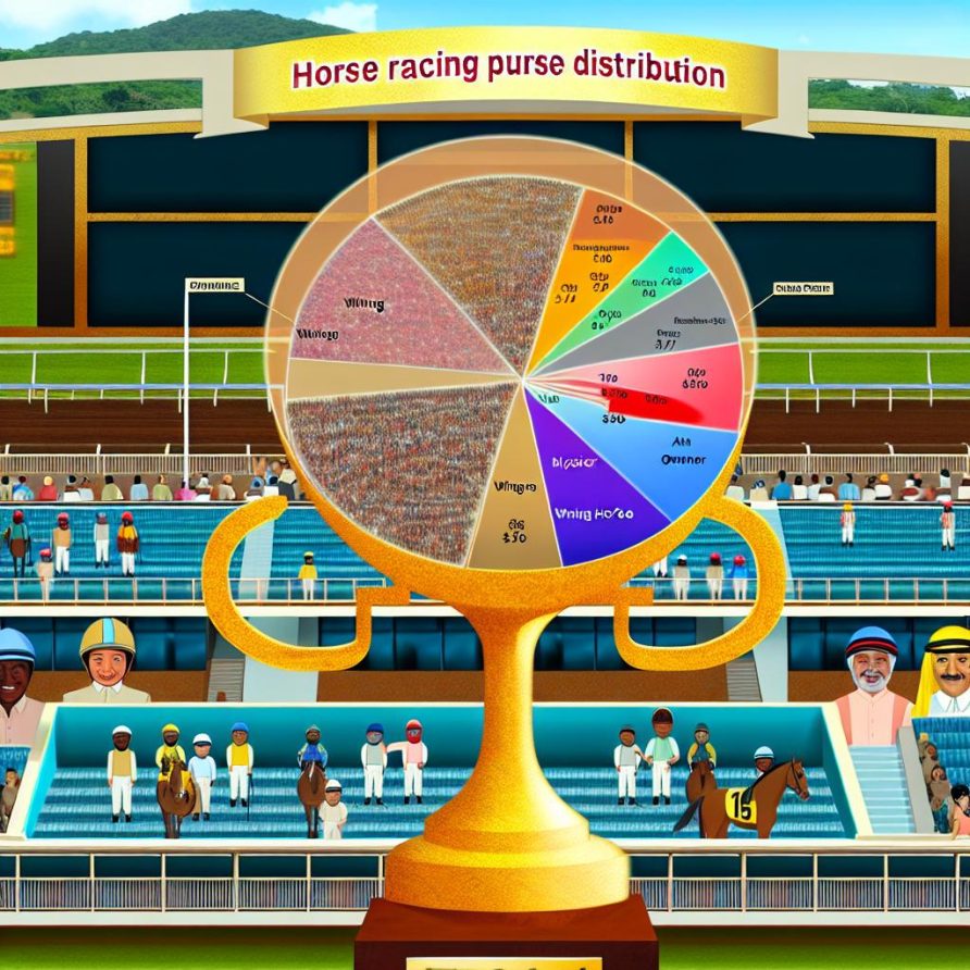 How horse racing purses are distributed.
