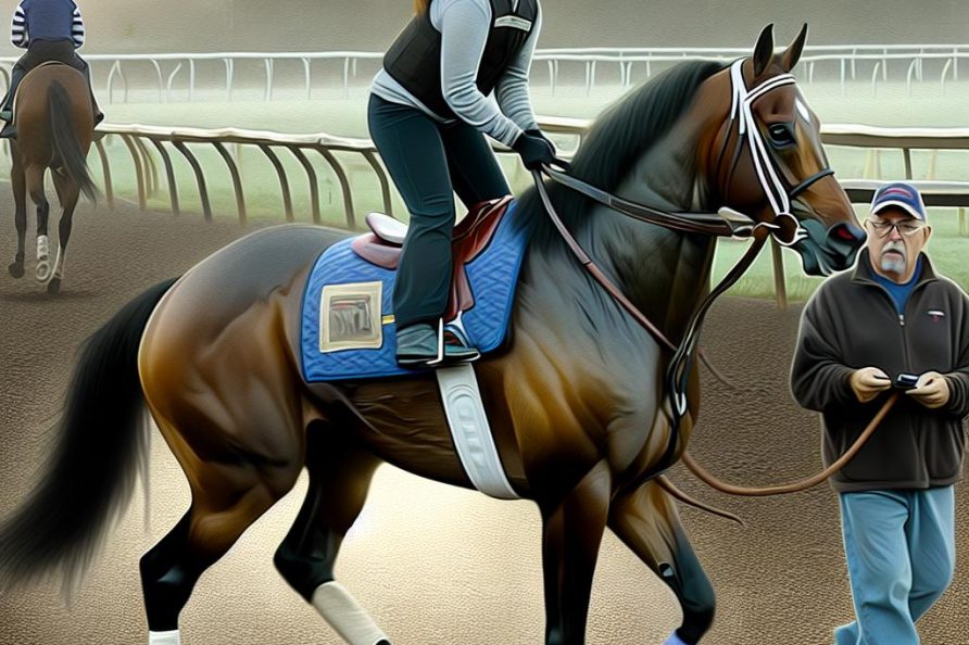 The role of exercise riders in horse racing training.