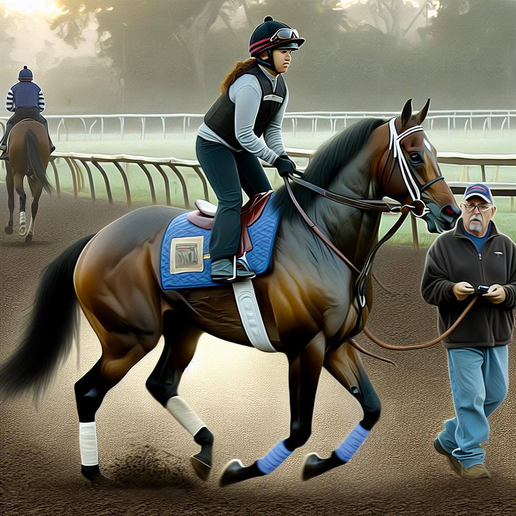 The role of exercise riders in horse racing training.