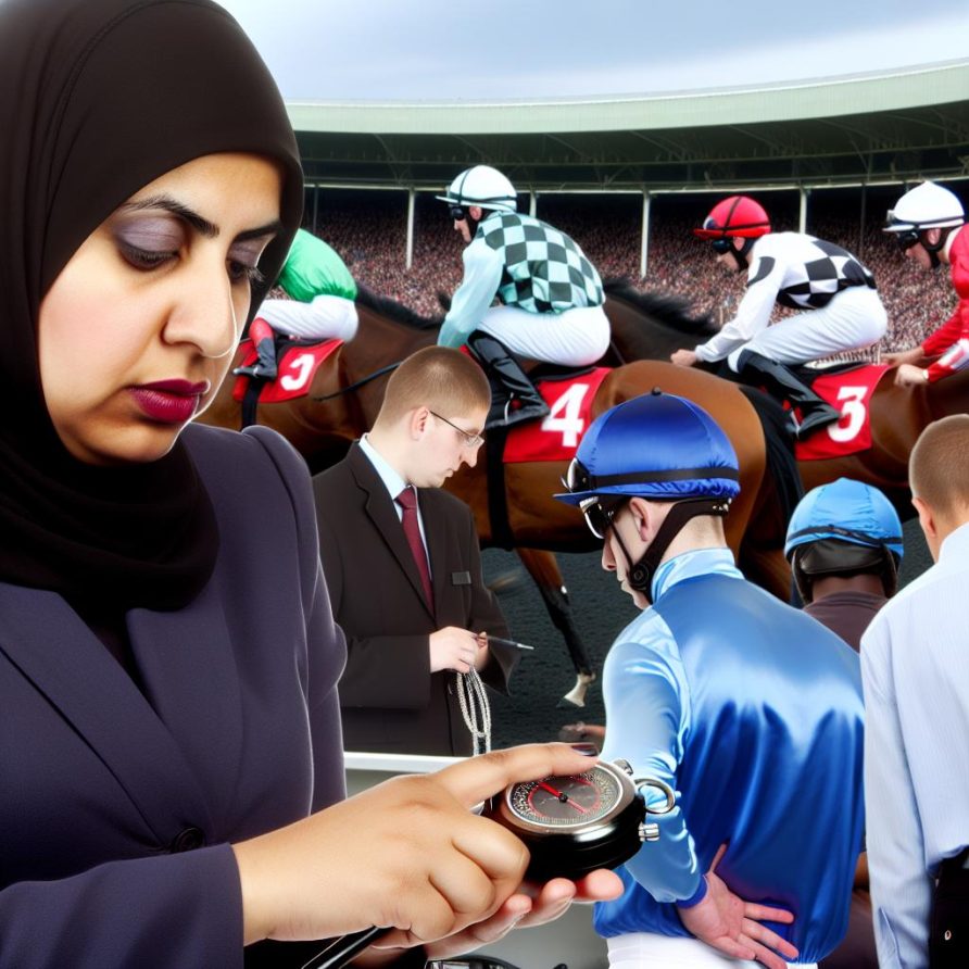 The role of stewards in horse racing.